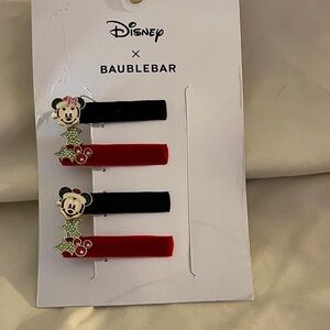 Disney and Baublebar colab Christmas Hair Clips -Never Used